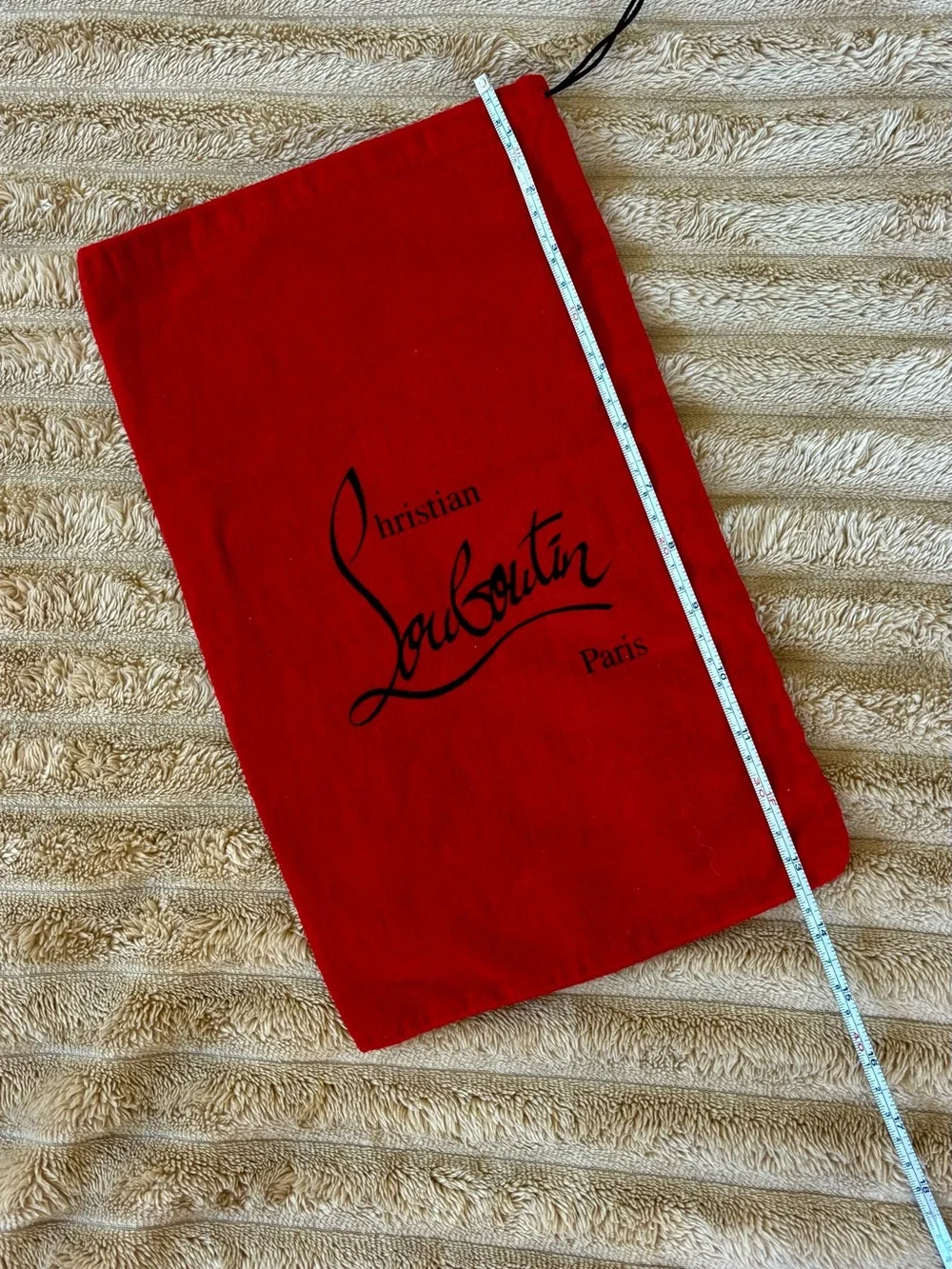 Christian Louboutin Red Drawstring drug Bag